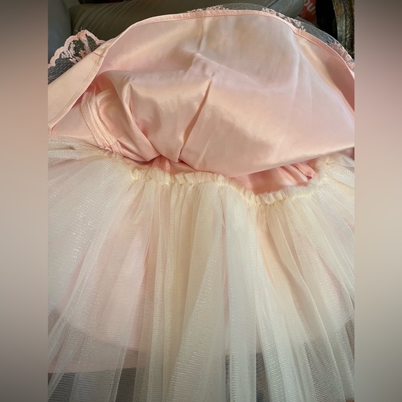 American Princess Pink Formal Easter Flower Girl Party Layered Dress Size 5 NWT - Picture 8 of 14